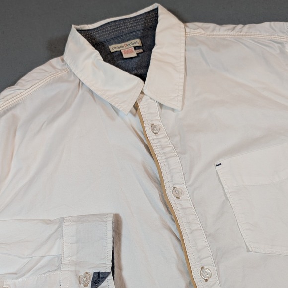 Carbon2Cobalt Other - Carbon 2‎ Cobalt Button Up Shirt Mens LT White Long Sleeve Cotton Casual